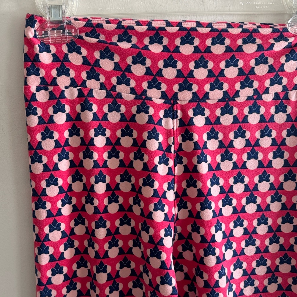 Minnie Mouse pink printed high waisted full length leggings - Picture 2 of 6